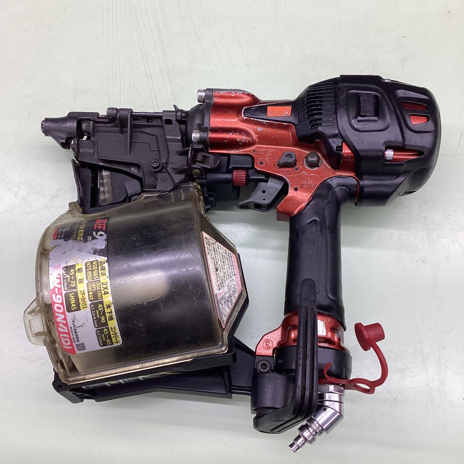 マックス 釘打ち機90 MAX HN-90N4 ケース付き（MAX マックス HN-90N4 