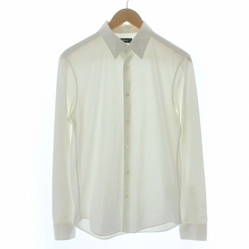 セオリー Theory 23SS sylvain nd a structure knit ワイシャツ 長袖 S 白 ホワイト /KL