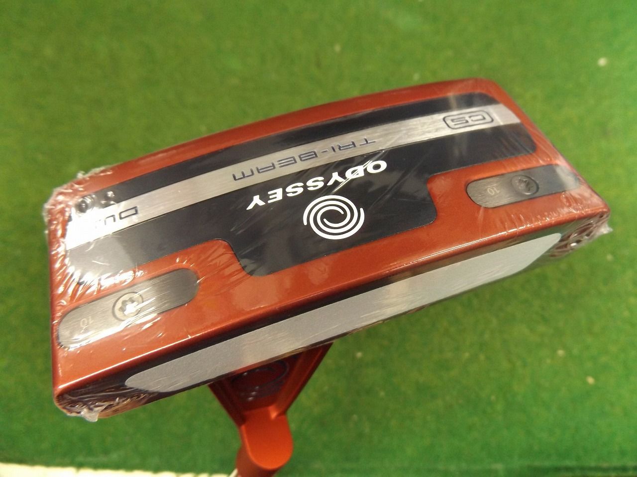 週末値引・ほぼ新品 トライビーム RED ダブルワイド CS 34インチ パター トライビーム レッド ダブルワイド／TRI-BEAM RED DOUBLE WIDE