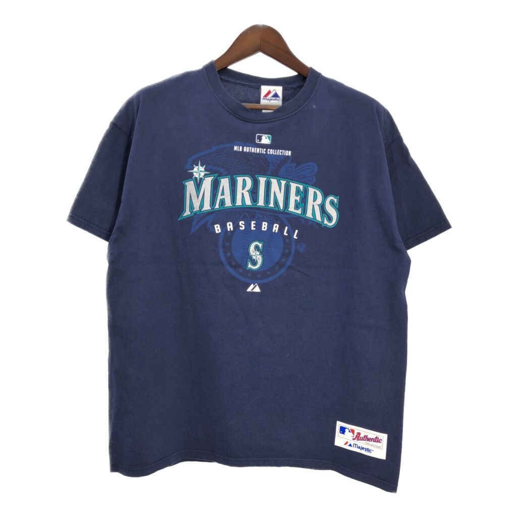 Majestic製 シアトル・マリナーズ メッシュ地プルオーバーユニフォーム