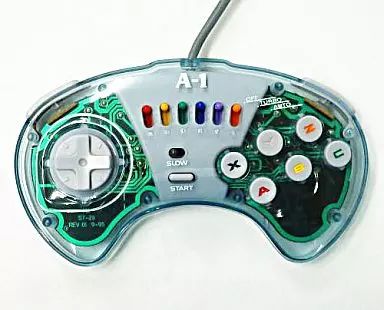 セガサターンハード セガサターン連射機能付コントローラー クリア A-1