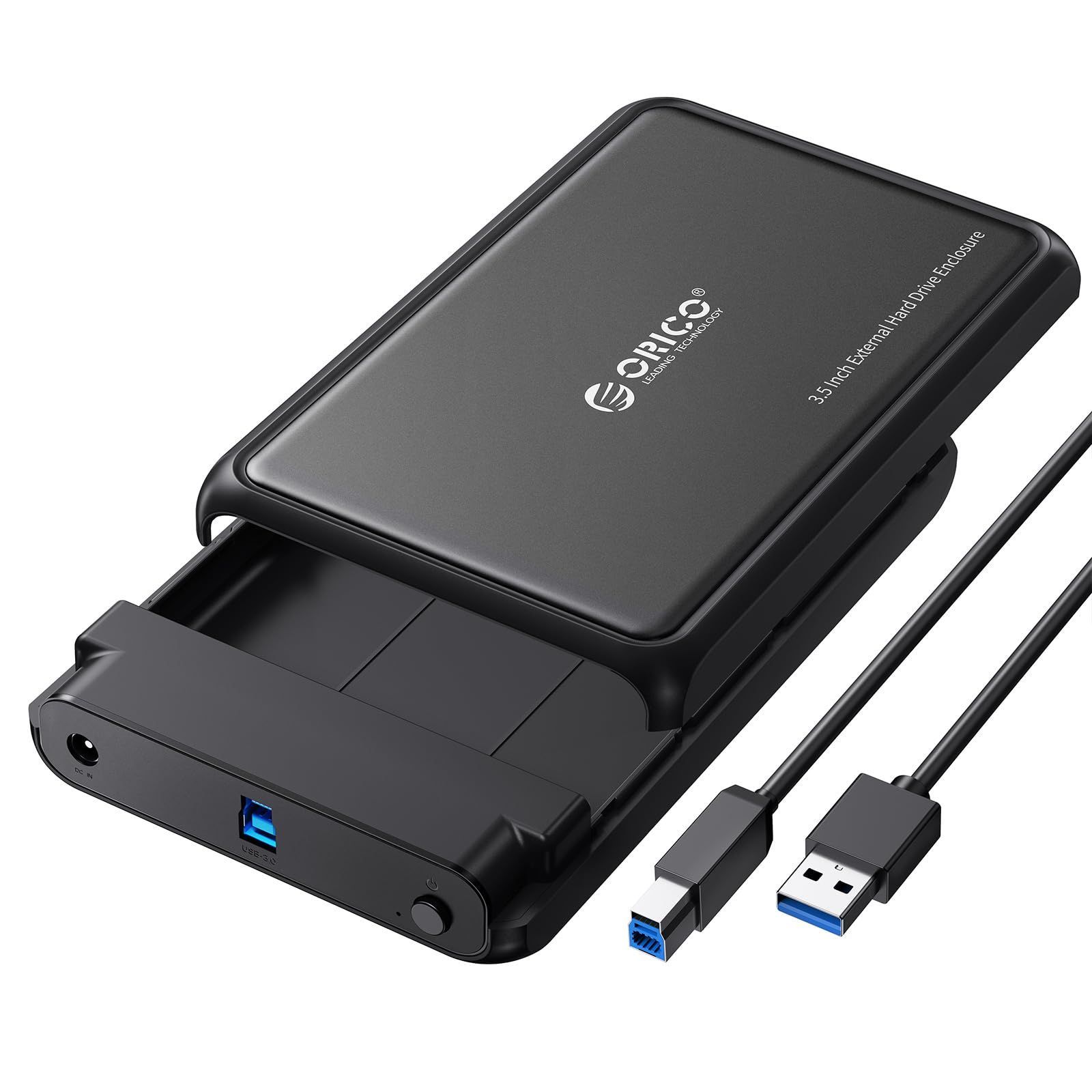 【人気商品】USB 3.0 3.5インチ - SATA III 3.5インチ HDD ケース ケース 3.5 インチ 2.5 インチ SATA HDD SSD HDD 用 最大20TB UASP 12V 電源アダプタ付き WD Seagate ORICO To