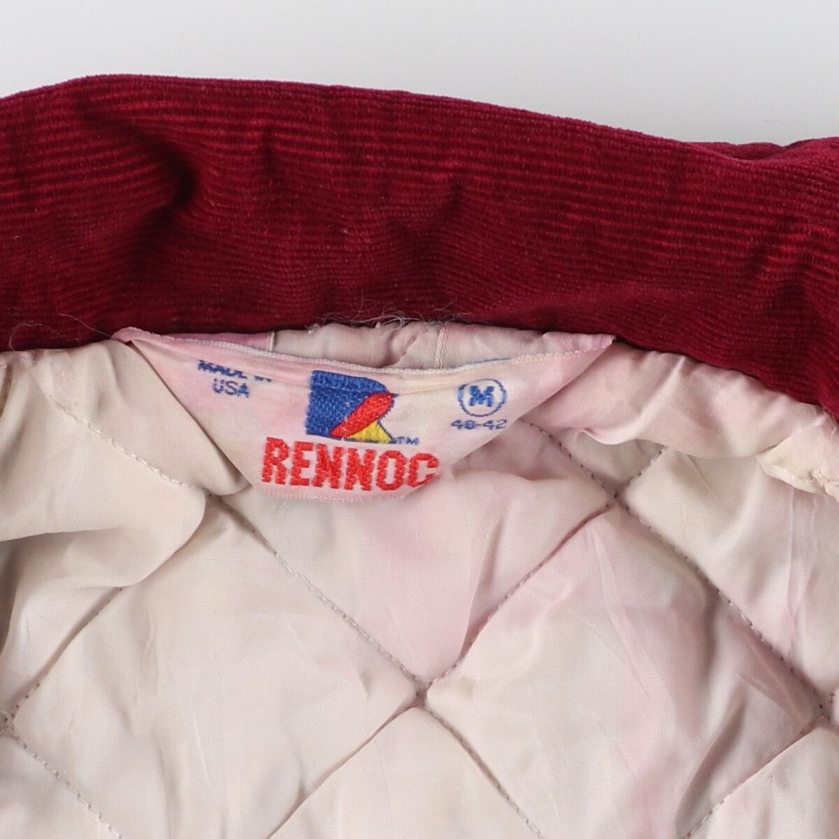 古着 90年代 RENNOC 襟付き コーデュロイスタジャン アワード
