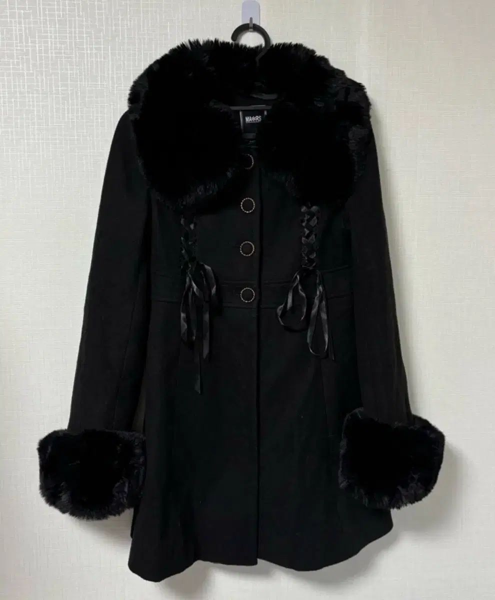 MAZ マズ レースアップ コート 黒 ma rs 地雷系 量産型 GULLKHAN_COM