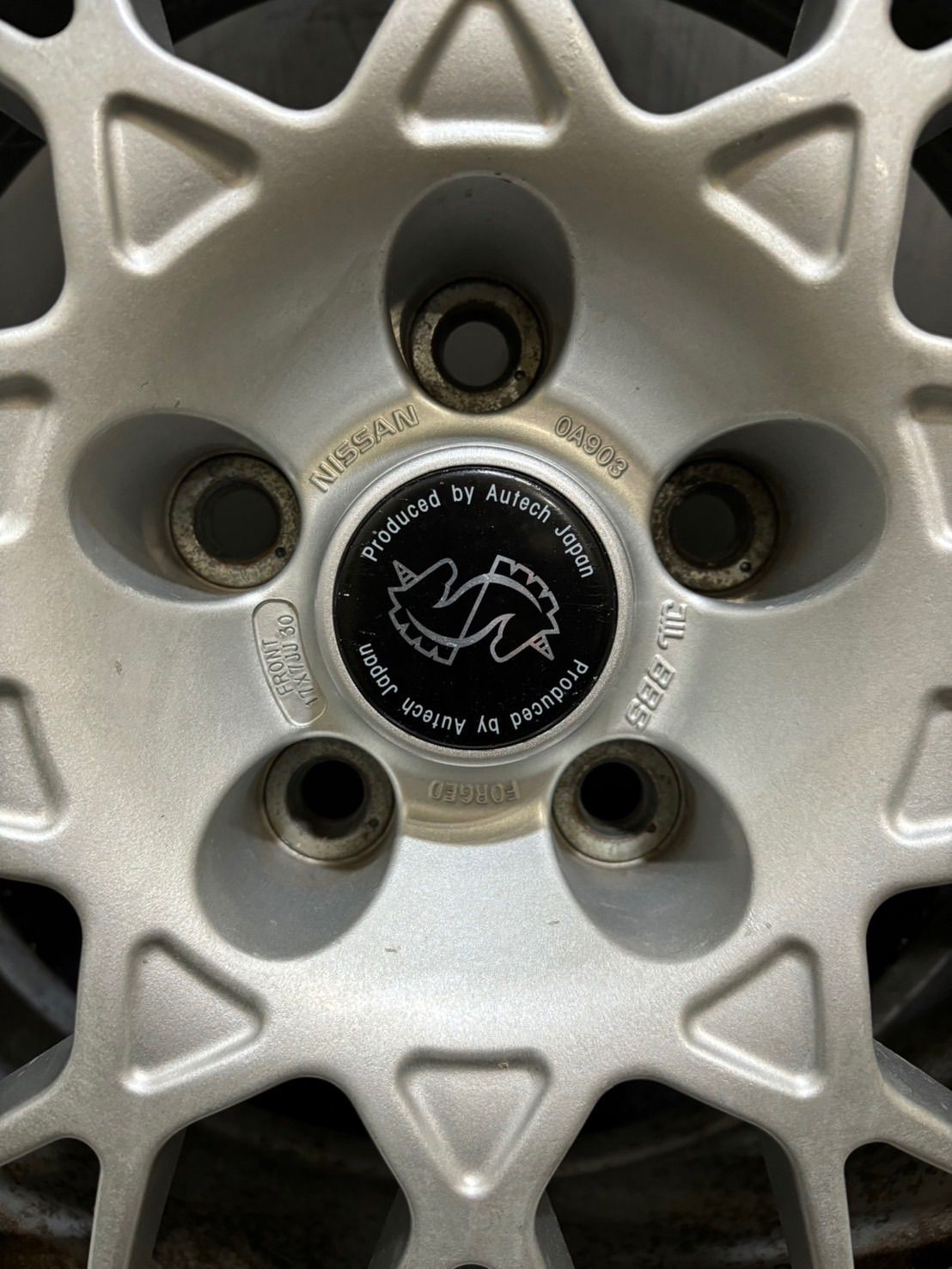☆日産 ステージア オーテックバージョン 純正 BBS FORGED 17インチ 7J