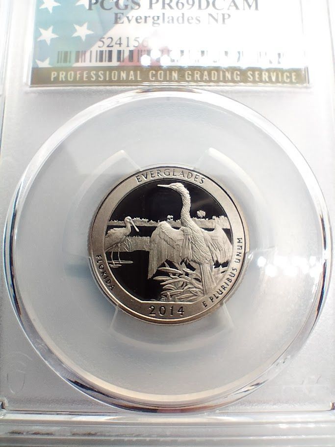 【５枚組】PCGS PR69DCAM 2014 S アメリカ・ザ・ビューティフル 5枚セット】PCGS PR69DCAM 2014 S アメリカ・ザ