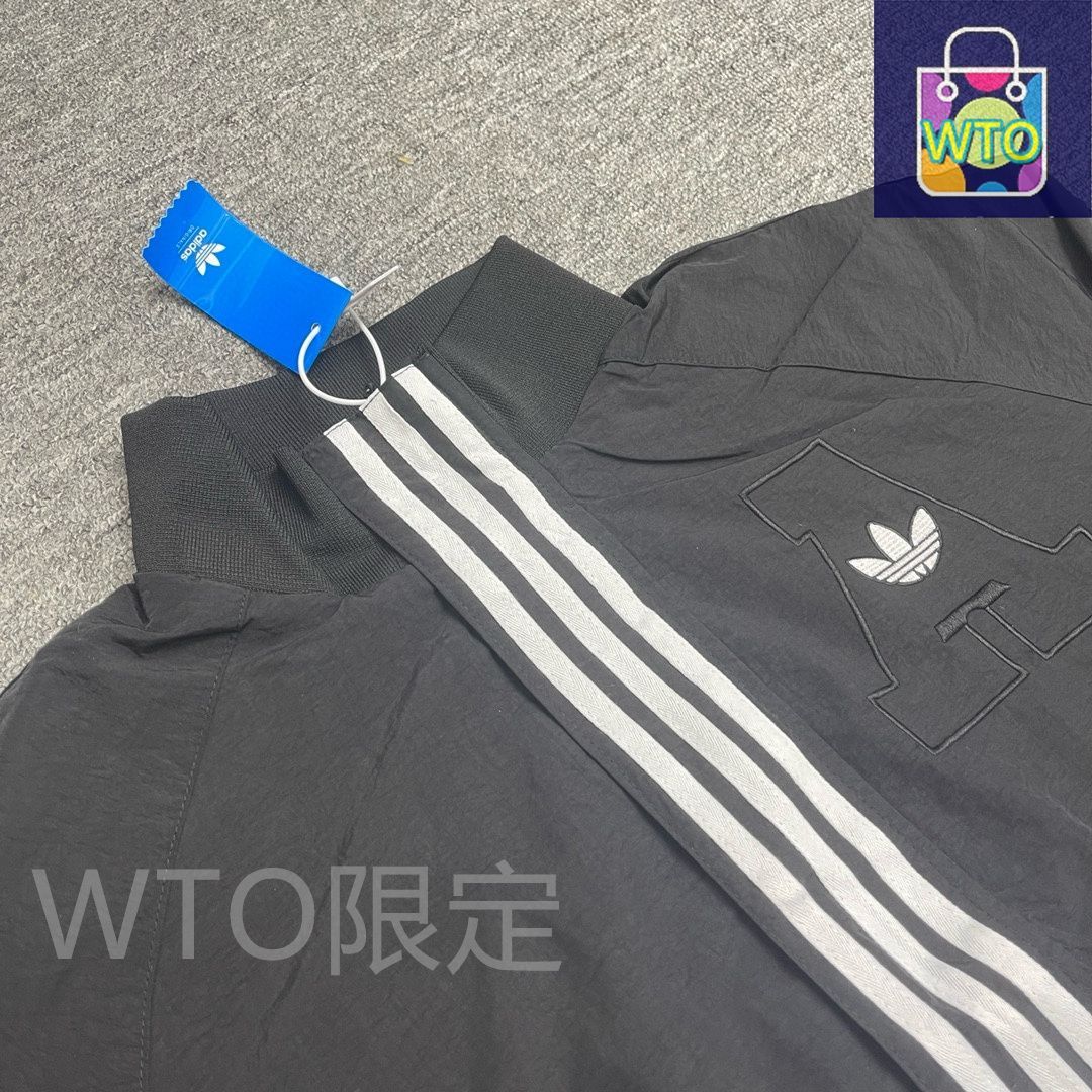 【もとこ】adidasヴィンテージ　パッチワークジャケット ブラック もとこ様専用】adidasヴィンテージ パッチワークジャケット