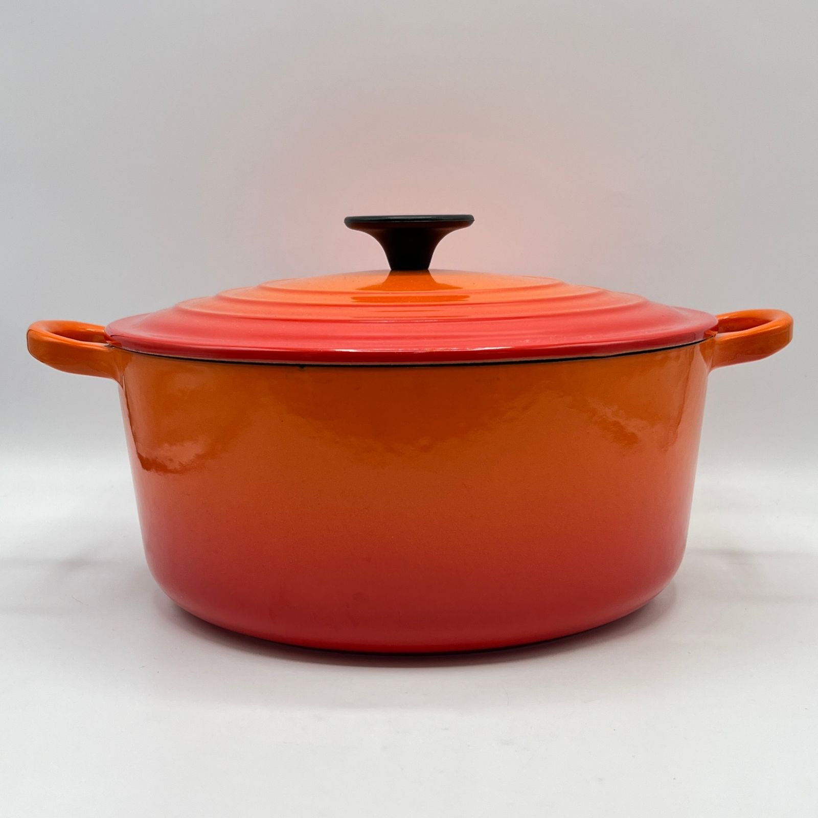 CREUSET ル・クルーゼ ココットロンド 24 オレンジ 両手鍋 ル