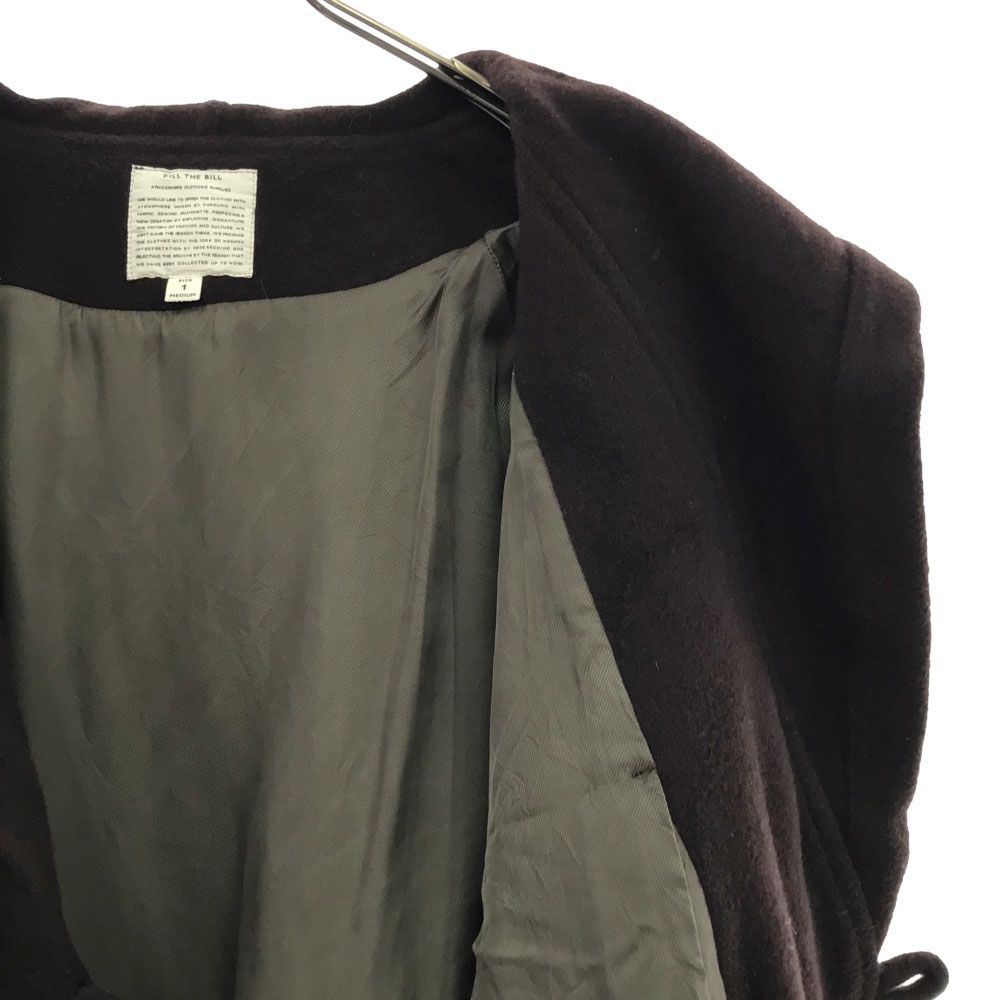 フィルザビル 日本製 ウールブレンド フード付き ロングコート 1  