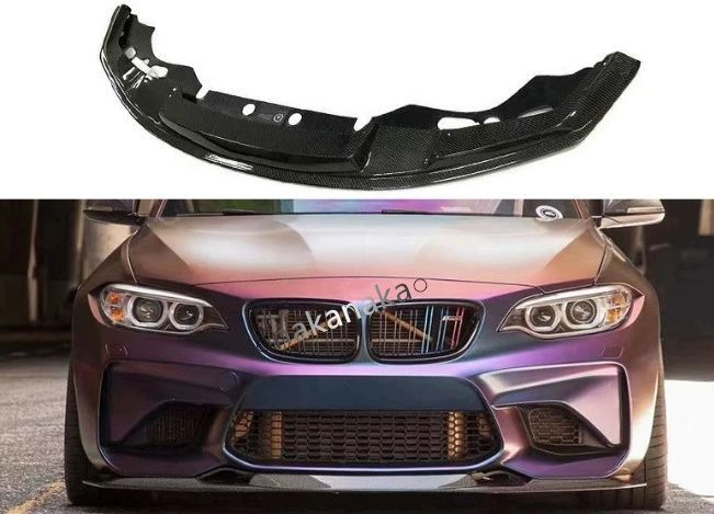 BMW M2 F87 2016年以降対応 MTCスタイル カーボン製 フロントリップスポイラー フロントアンダーリップ エアロパーツ 外装カスタム