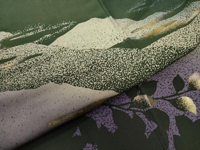 平和屋着物○訪問着 作家物 一世風美 遠山枝葉文 暈し