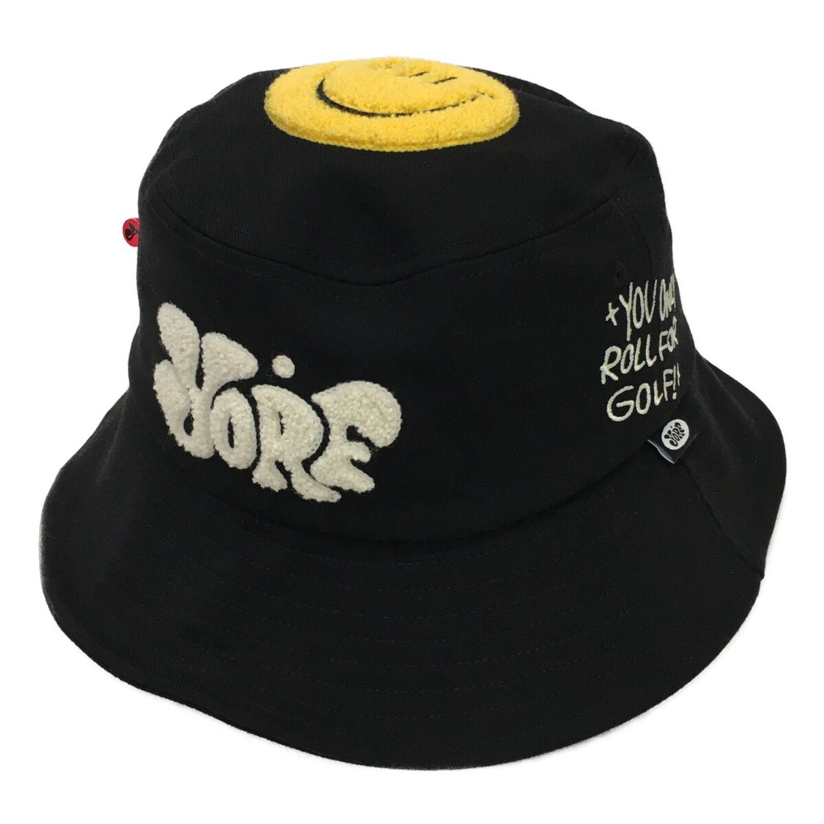 バケットハット ブラック 黒 ヨルフゴルフ YORF GOLF ワイヤー入り ティ付き