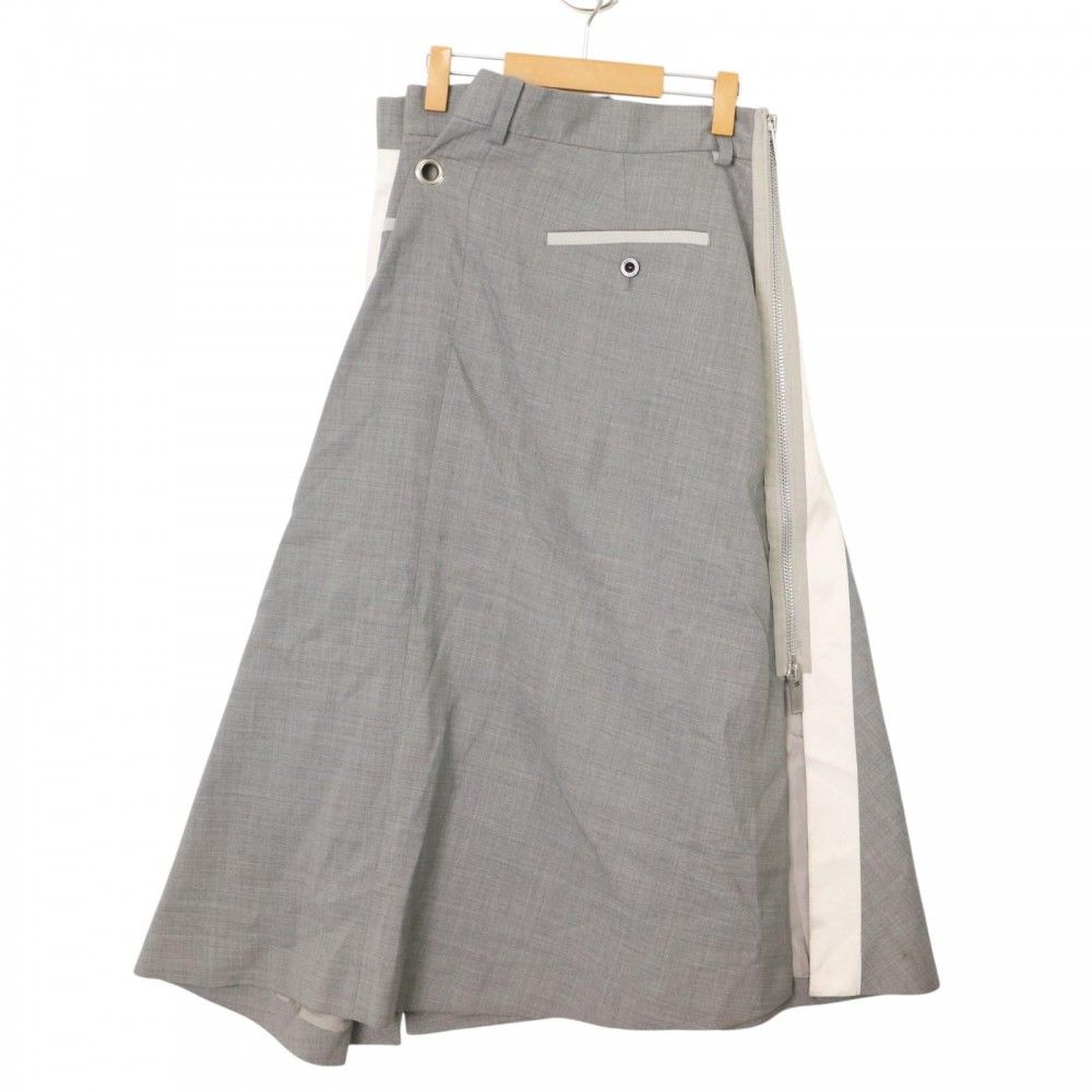 sacai サカイ レディース スカート ホワイトプリーツ ロングスカート sacai サカイ レディース スカート ホワイトプリーツ ロングスカート