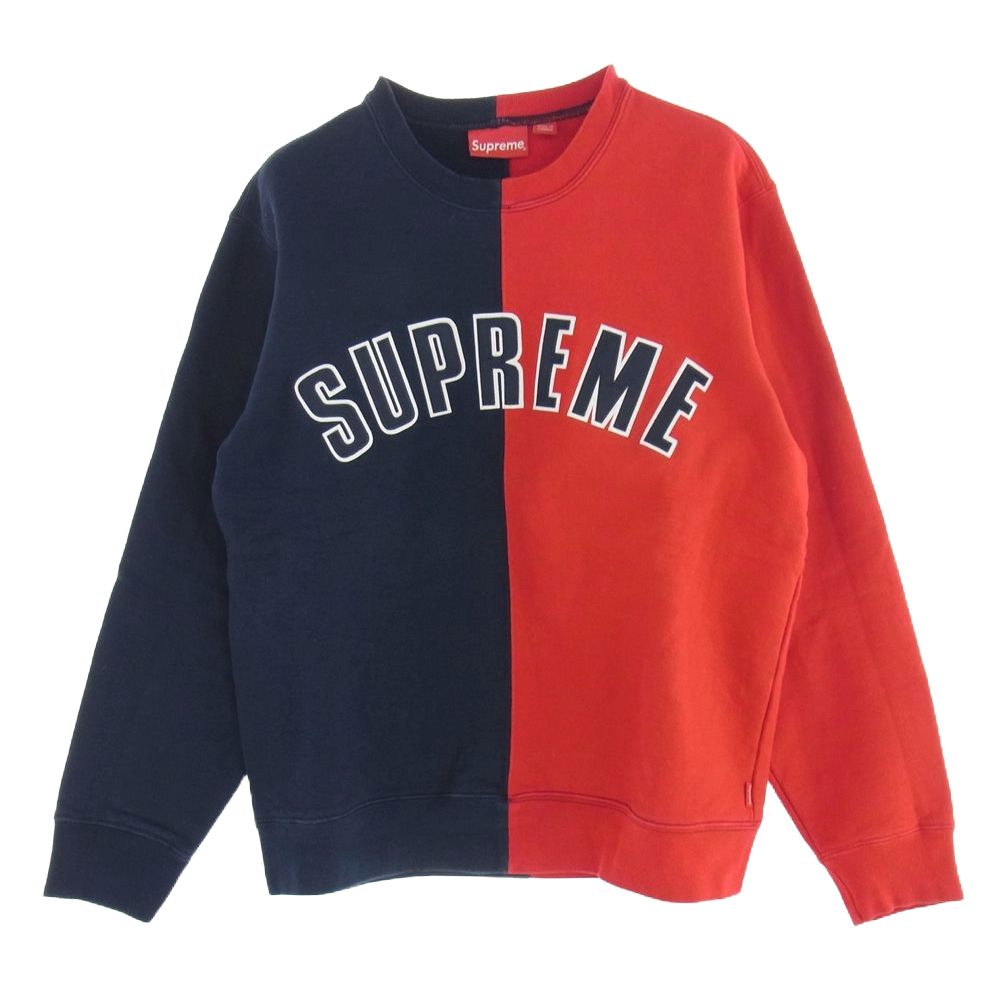 Supreme スプリット アーチロゴ クルーネック スウェット トレーナー