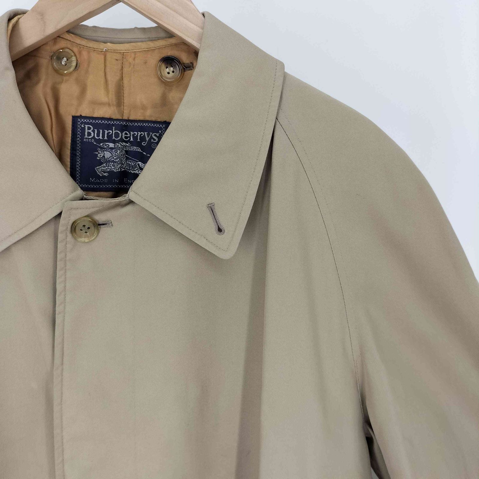 バーバリー REGD 90s カシミヤウールコート　チェックライナー バーバリーズ BURBERRYS 80-90S 英国製 ウールライナー付き 裏地ノバ