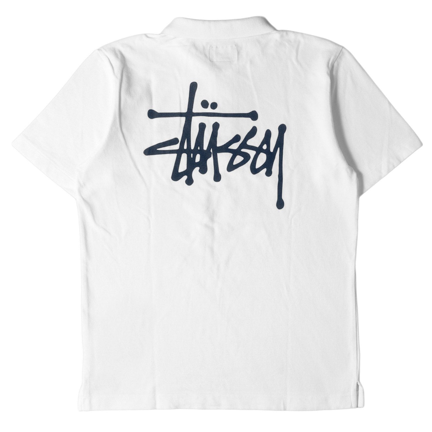 STUSSY ステューシー ポロシャツ サイズ:S ストックロゴ 鹿の子