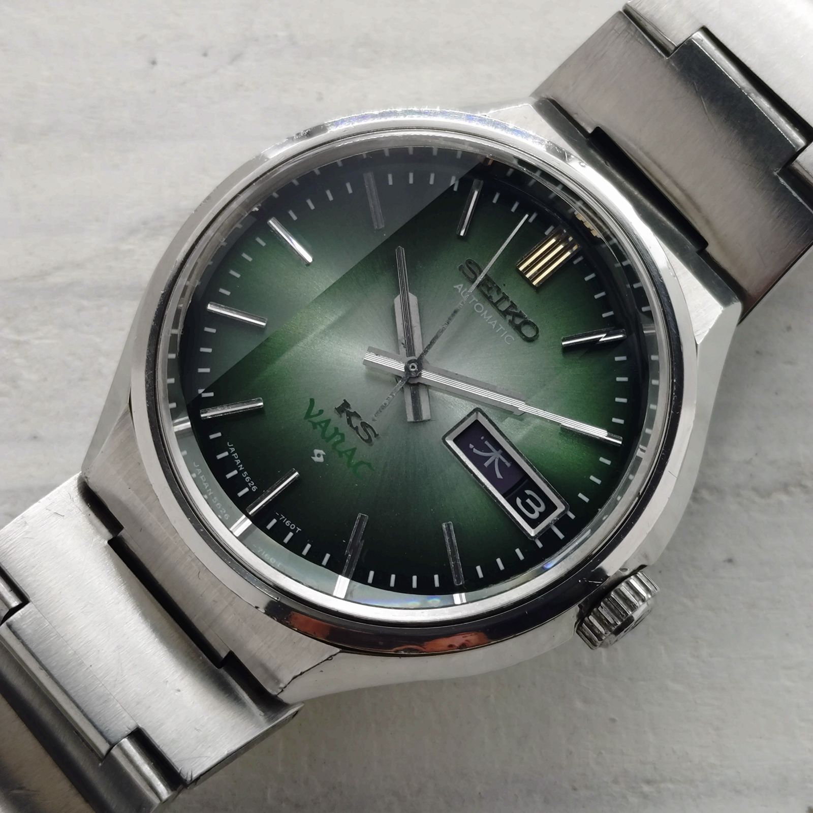 OH済み カレンダーパーツ金属製に交換済み キングセイコー バナック KING SEIKO VANAC 5626-7160 1972年10月製造 自動巻き 品