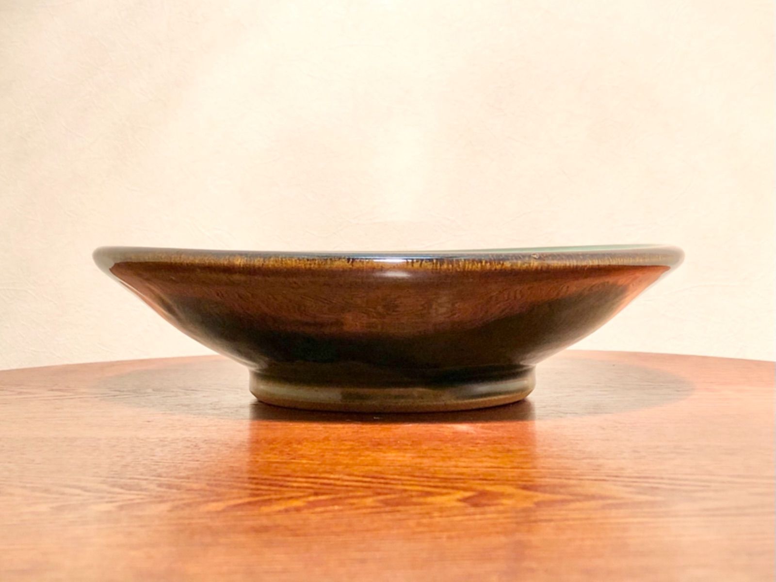 ◉小樽窯◉大皿◉直径27cm◉青緑色◉和食器◉小樽◉北海道◉工芸