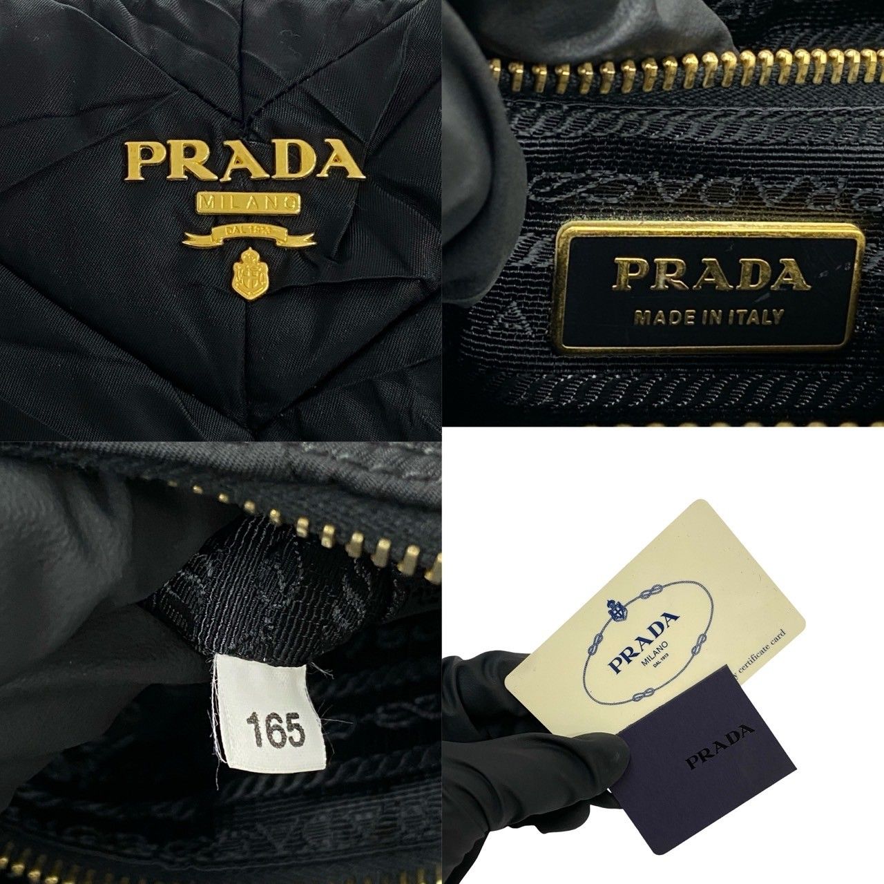 美品・希少✨ PRADA プラダ クラッチバッグ ギャザー レザー ロゴ金具 極美品・希少 PRADA プラダ クラッチバッグ ギャザー レザー