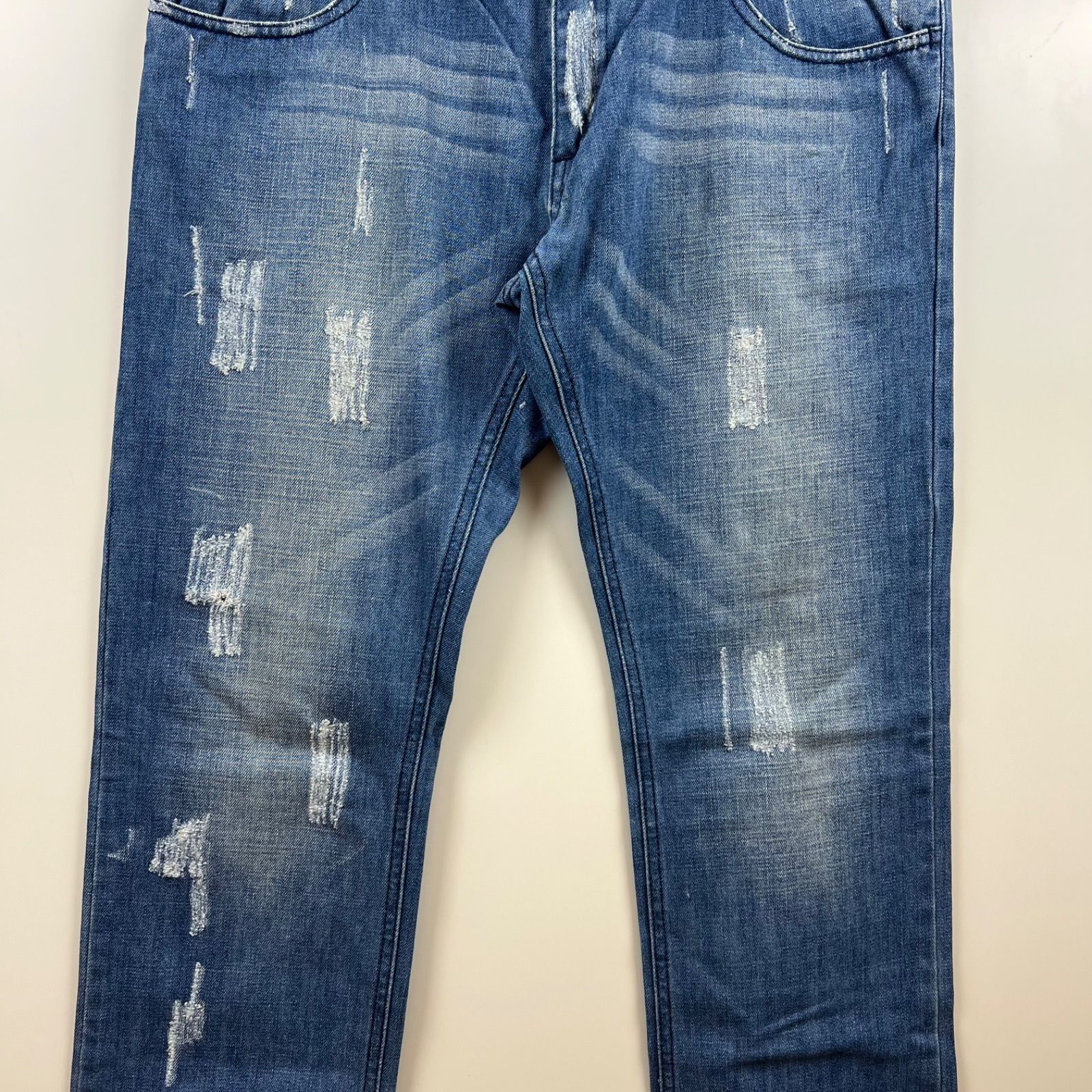 DOLCE&GABBANA D&G archive damaged denim pants 50 ドルチェ