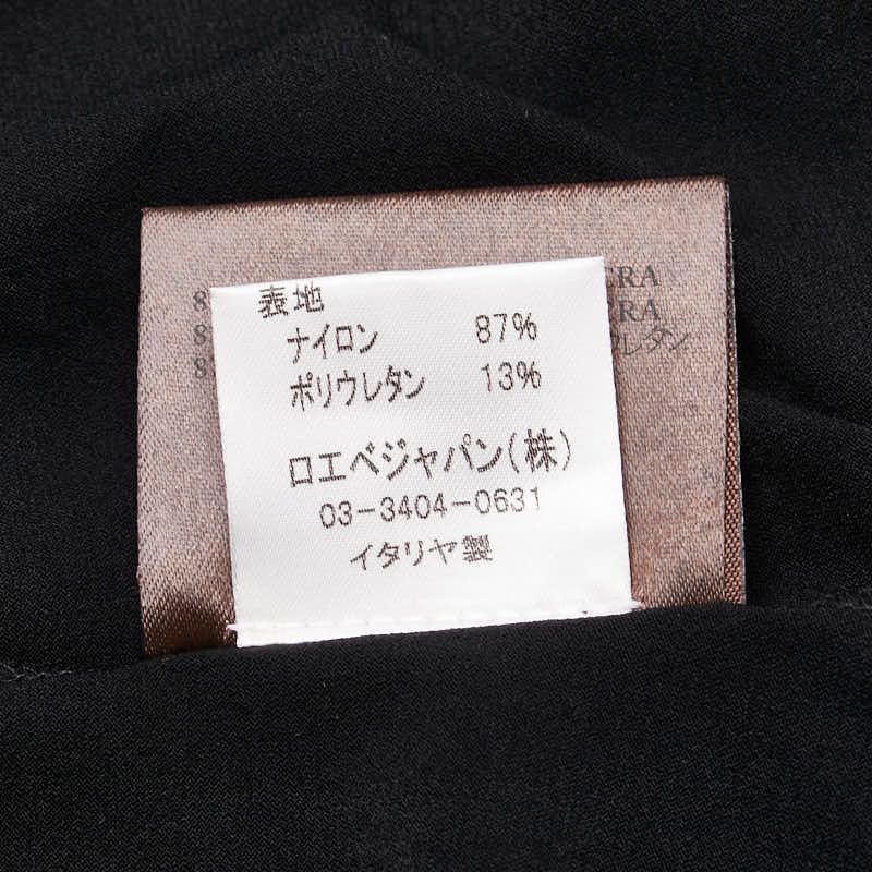  ロエベ Tシャツ 長袖 カットソー サイズ M ブラック ナイロン ポリウレタン レディース LOEWE 1-0233091 アンサンブル トップス