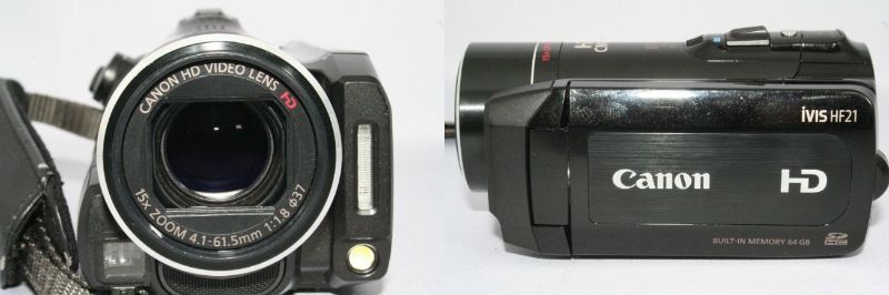 Canon ハイビジョンデジタルビデオカメラ iVIS HF21 ブラック - メルカリ