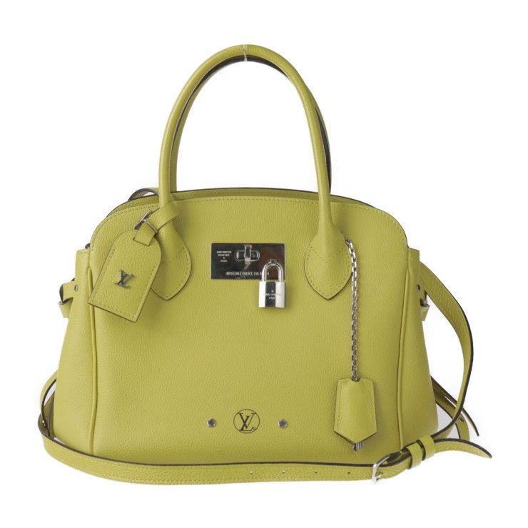 LOUIS VUITTON ルイ ヴィトン ミラPM ハンドバッグ M51446 レザー ヴェールアシッド イエロー系 シルバー金具 2WAY ショルダーバッグ