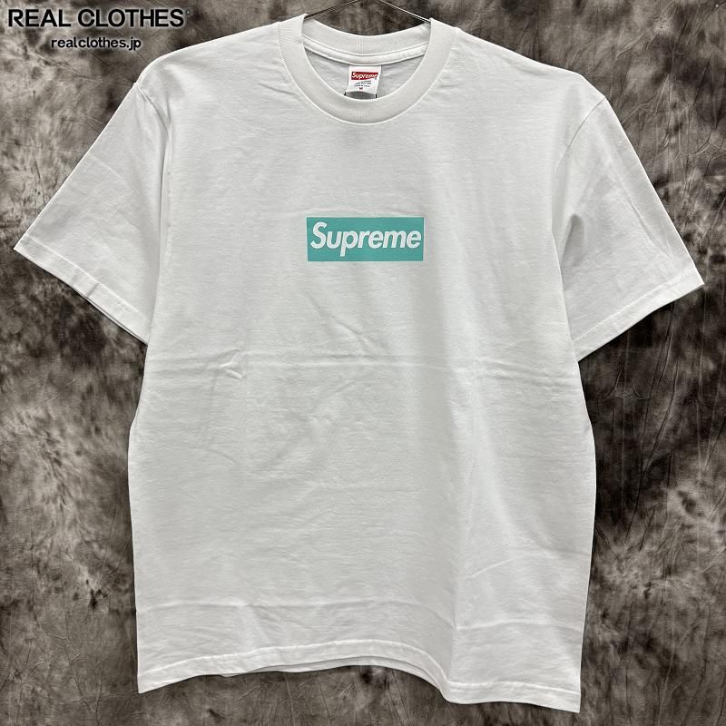 【未使用】Supreme×Tiffanyu0026Co./シュプリーム×ティファニー【21AW】Box Logo Tee/ボックスロゴ/半袖Tシャツ/ホワイト/M