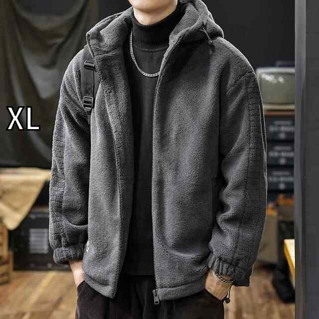 XL 秋冬 コーデ メンズ 服 シンプル ファッション オシャレ 大人 かっこいい 大きいサイズ ストリート 紳士服 ラムウール ダウン ジャケット ホワイトダックダウン 暖かい フード付き カジュアル