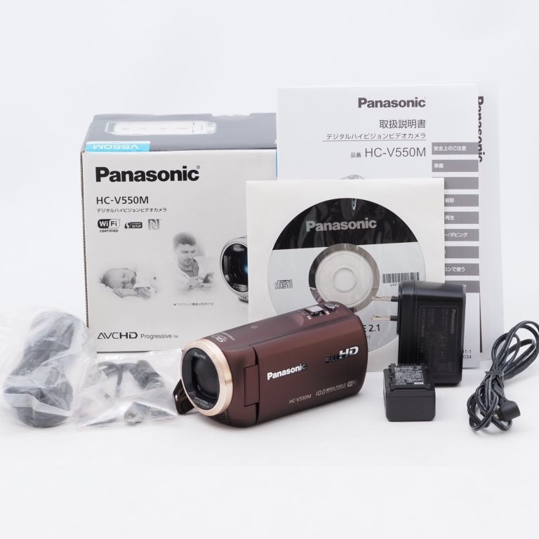 Panasonic HC-V550M-T ビデオカメラ-