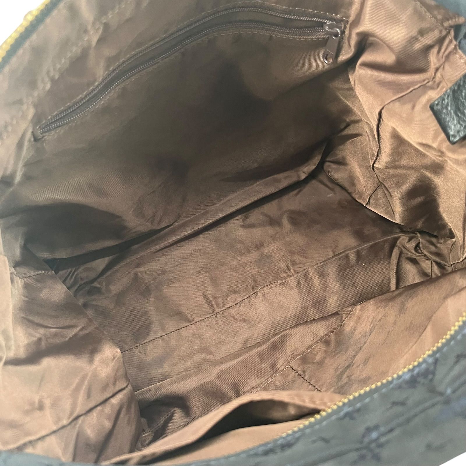 極美品】russet ラシット ナイロン レザー トートバッグ ダーク