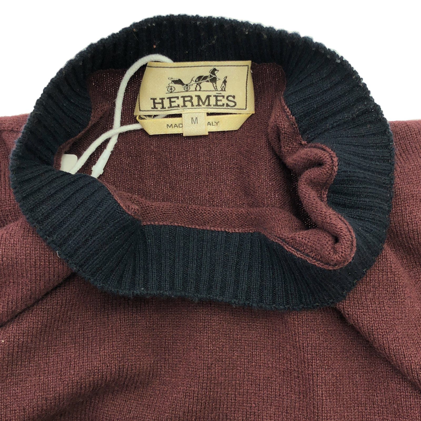 エルメス HERMES ニット ニット・セーター ボルドー ウール