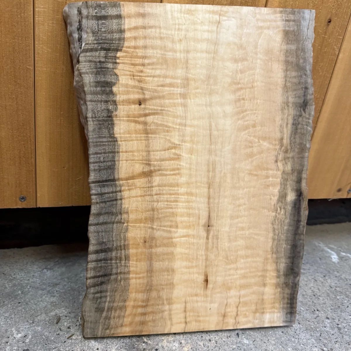 激トラ杢 楓 カエデ 板 一枚板 無垢材 銘木 証明書 木工 DIY 素材