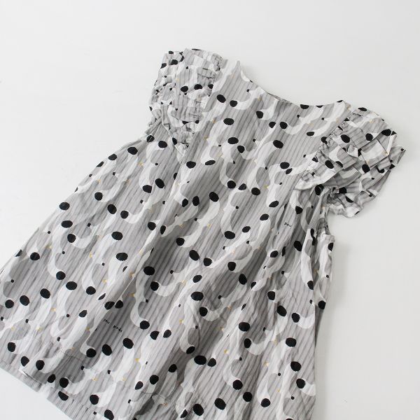 peu pres プープレ カモメ プリント フリルスリーブ プルオーバー  