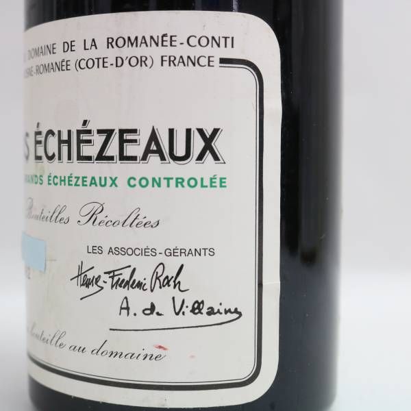 DRC GRANDS ECHEZEAUX（グラン エシェゾー）1992 13％ 750ml ※液面低下 A24E240001