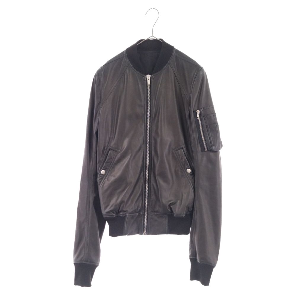 Rick Owens (リックオウエンス) 17AW Raglan Leather Bomber Jacket ラグランレザーボンバージャケット  RU17F8775-LN - メルカリ