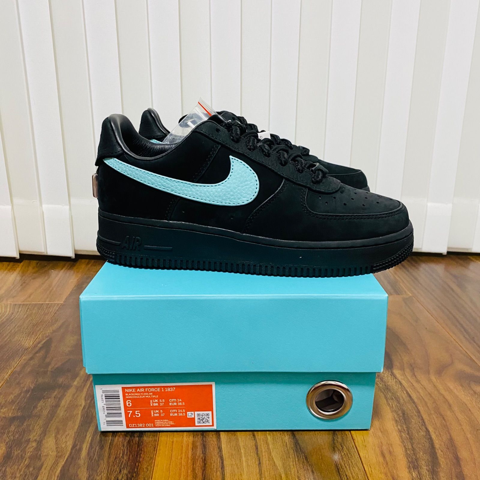 TIFFANY＆CO. × AIR FORCE 1 LOW 1837 ティファニー　ナイキ　NIKE エア フォース 1 24.5cm US6.5  新品未使用 US6 24cm