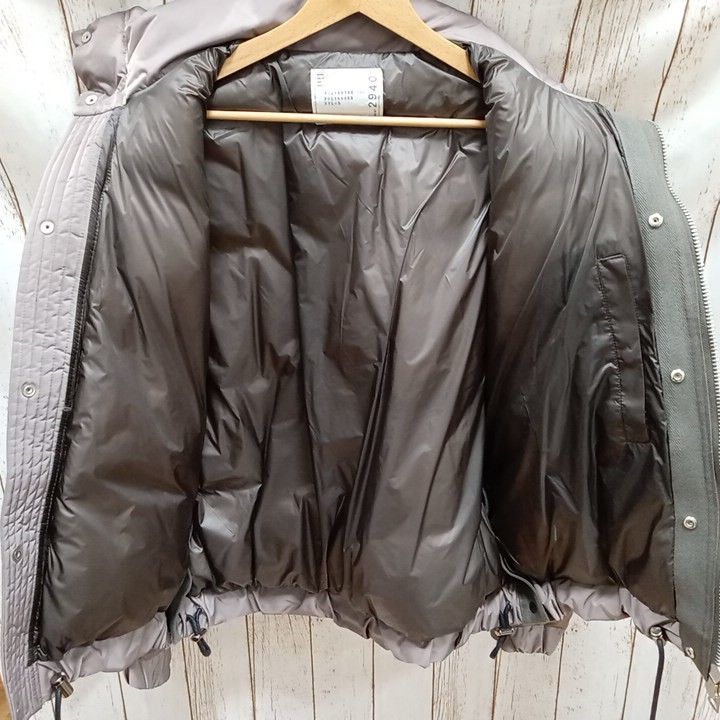 sacai 22AW Padded Blouson 22-02940M サイズ1(S) サカイ 中綿 ポリエステル パデッドジャケット グレー メンズ  デザイナーズ - メルカリ