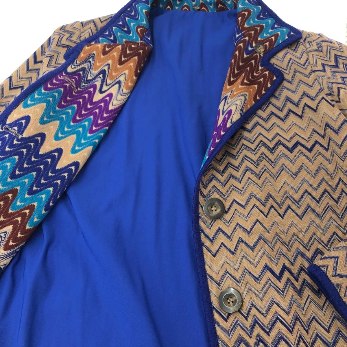 MISSONI ミッソーニ スタンドカラーコート/総柄 サイズ:42 ウール混