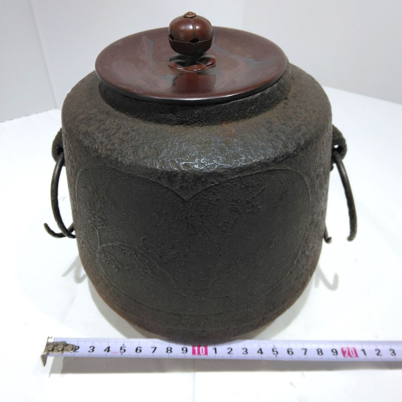 鉄製茶釜 錆色 茶道具 茶道具 茶釜 鉄釜 サビあり・水漏れなし A167 - メルカリ