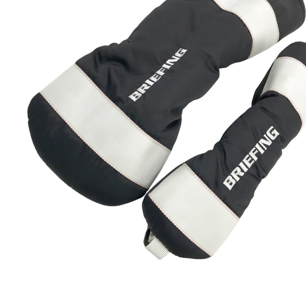 BRIEFING GOLF ブリーフィング  ヘッドカバー 2点セット  ブラック系 FW/UT [240101475667] ゴルフウェア ストスト BRIEFING GOLF ブリーフィング ヘッドカバー 2点セット ブラック