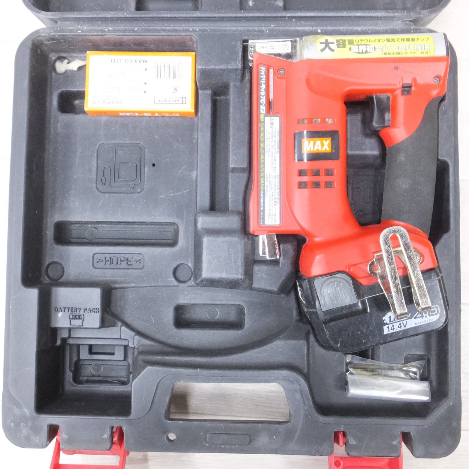 SFUマックス TG-Z3 バッテリタッカ マックス TG-Z3-BC⁄40A 14.4V 充電式