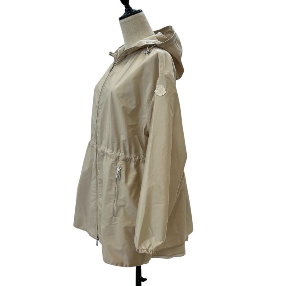 美品 24SS MONCLER モンクレール WETE ロゴワッペン 薄手 フード 