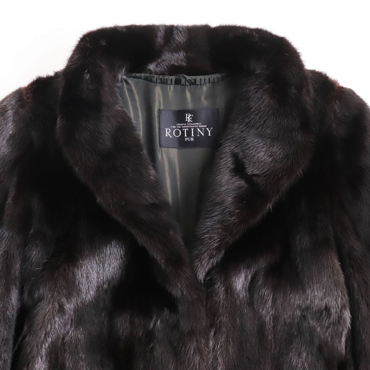 毛並み美品○ ROTINY ロティニー MINK ミンク 本毛皮ショートコート 