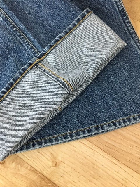 【中古】日本製 HOLIDAY ﾎﾘﾃﾞｲ HIGH WAIST BELL-BOTTOM DENIM PANTS ﾃﾞﾆﾑ ﾌﾚｱ 22202925 岡山 ｲﾝﾃﾞｨｺﾞ 4 33846918