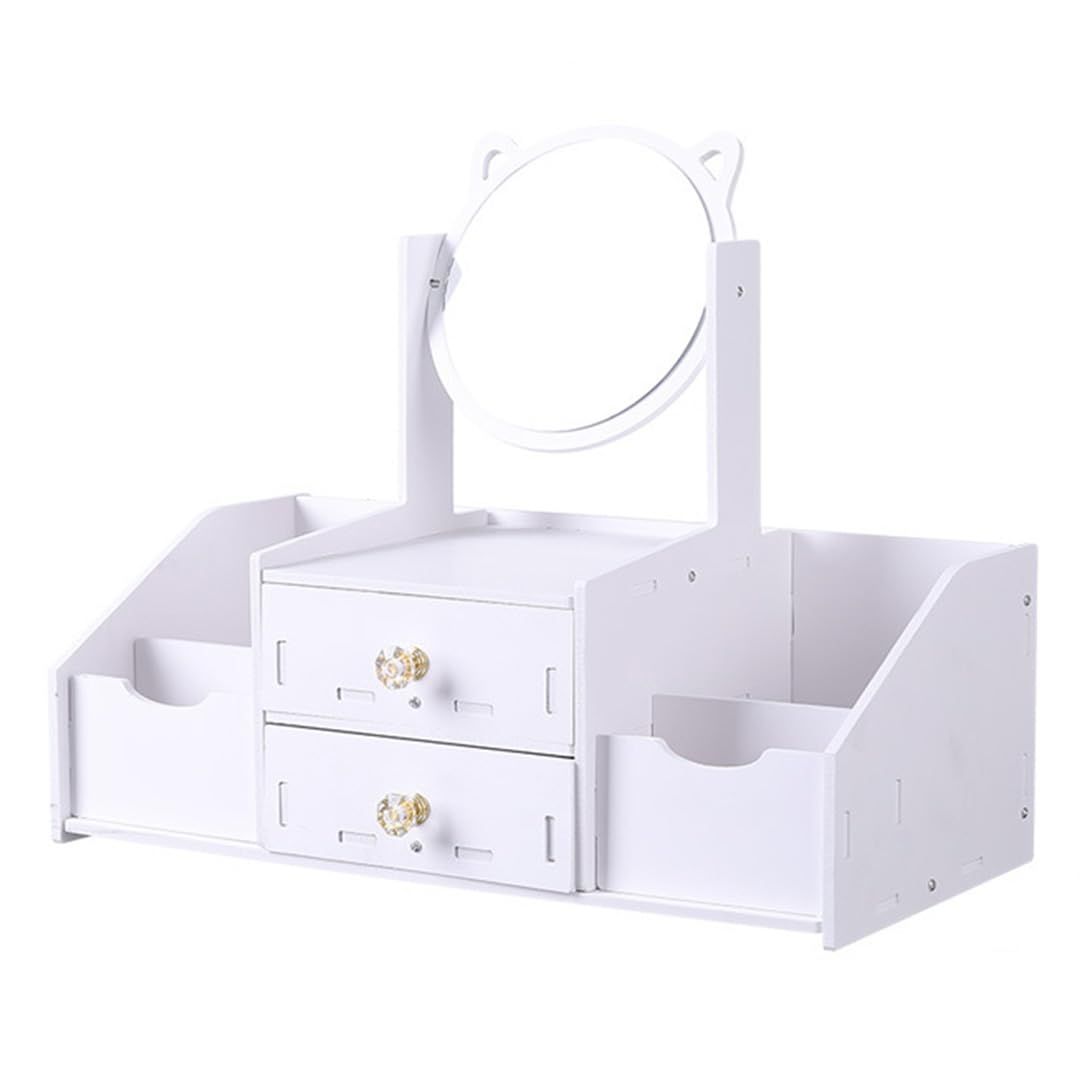 TOMMYFIELD 子供 ドレッサー コンパクト ミニ鏡台 ミラー 化粧 卓上