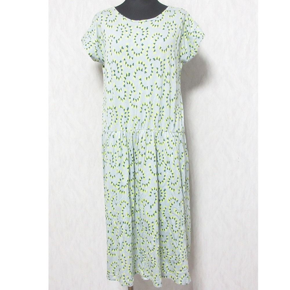 良品 Sally Scott サリースコット 総柄 ショートスリーブ 半袖 ひざ丈 