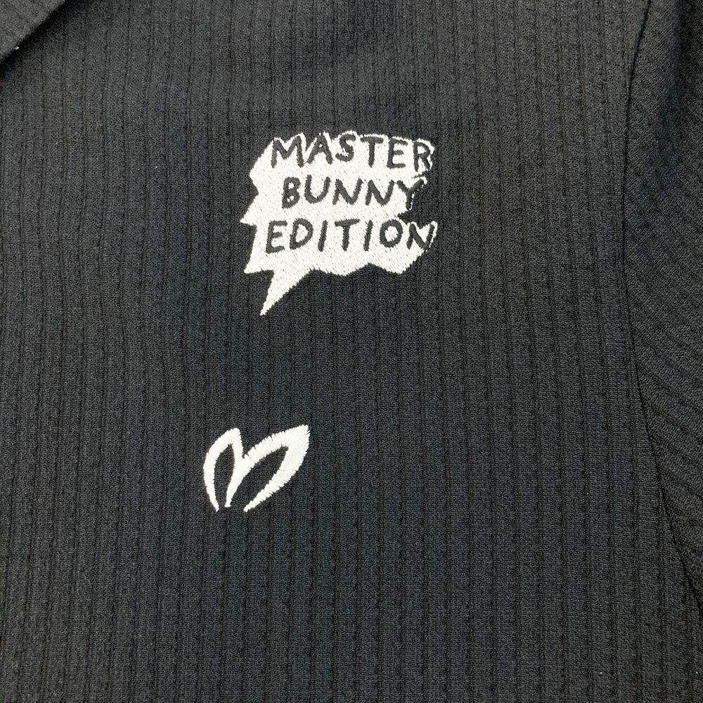 ビジュアルのある サイズ 2 MASTER BUNNY EDITION マスターバニーエディション モデル 半袖ポロシャツ ブラック系 240101531166 ゴルフウェア レディース ストスト