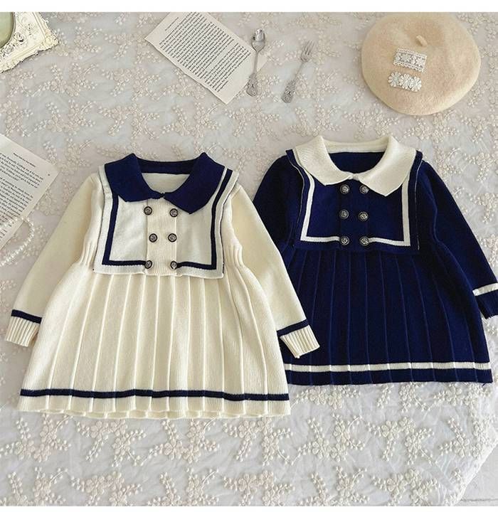 女の子 ニットワンピース 秋冬ワンピース 子供服 キッズ ワンピース ドレス 白襟 秋冬 ニット 裏起毛 プリンセス ドレス 子供 柔らかい 暖かい 入園式 入学式 お受験 結婚式 90cm 100cm カジュア