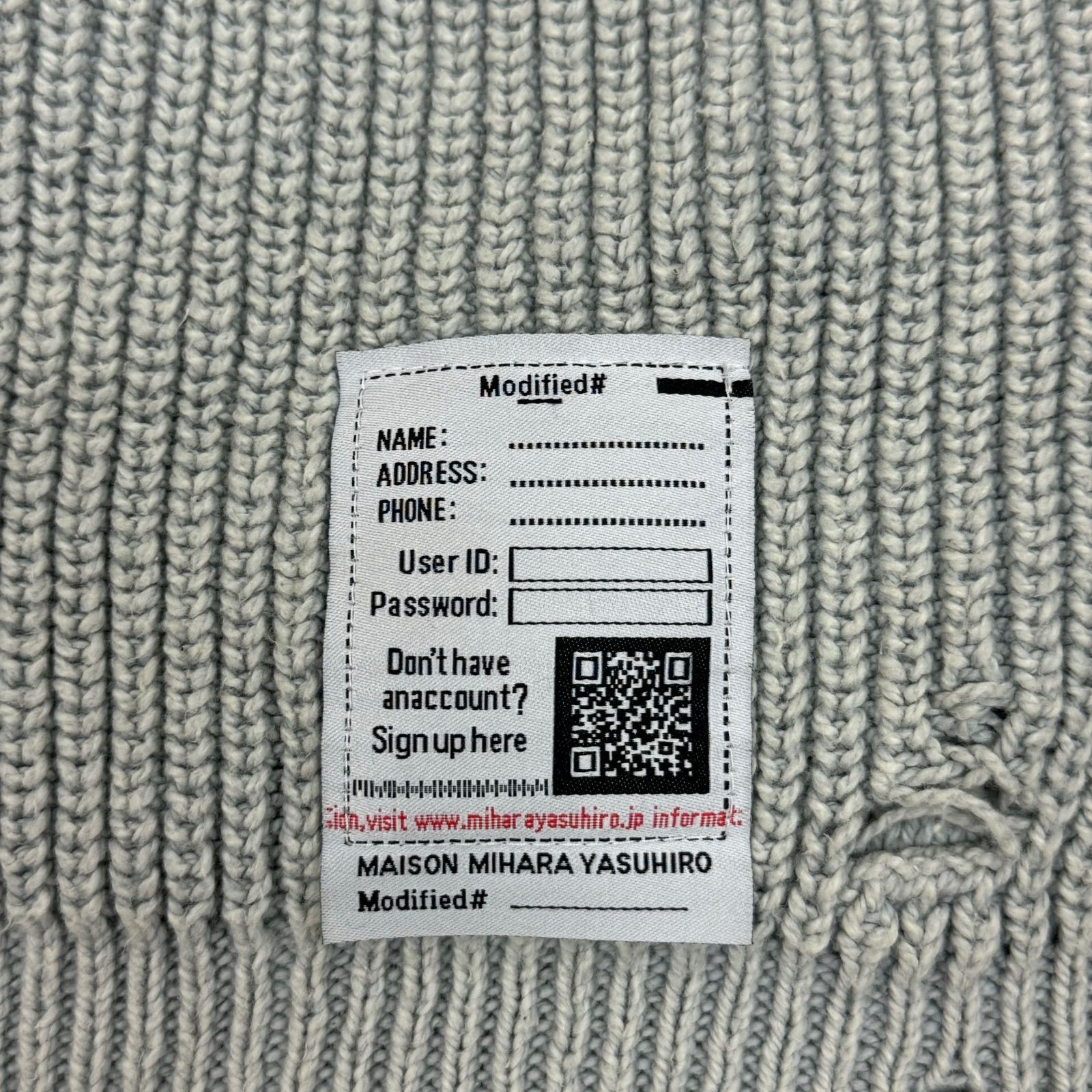 定価57200円 Maison MIHARA YASUHIRO MMY BLACHES KNIT CARDIGAN 定価57200円 Maison MIHARA YASUHIRO MMY BLACHES KNIT CARDIGAN